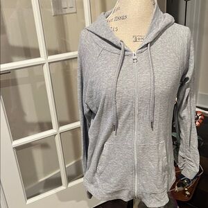 Calvin Klein Performance Light Gray Zip Hoodie